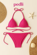 Kadın Fuşya Yandan Bağlamalı Bikini Mayo Takımı - görsel 1