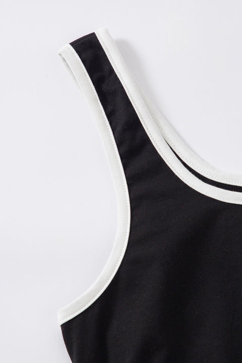 Kadın Siyah Askılı Crop Top ve Şortlu Gecelik Takım - görsel 4