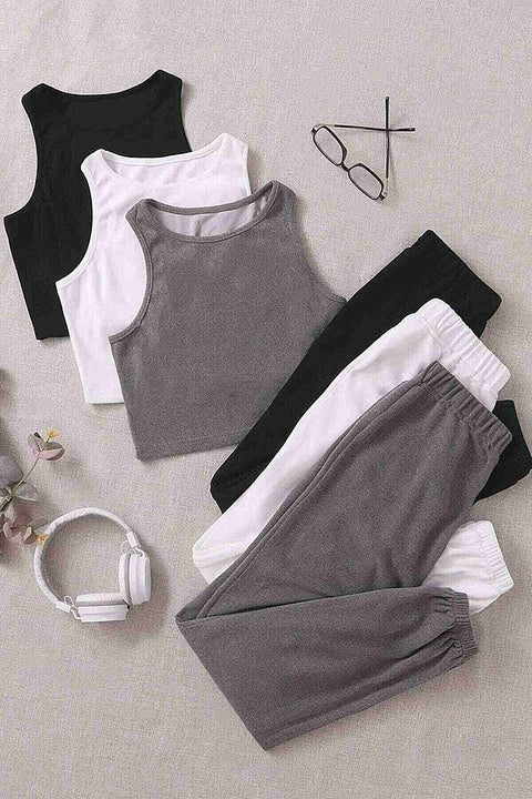 Merry See Tek Renk 1 Takım Kolsuz Cepsiz Polarlı Alt Üst Pijama Takımı Beyaz - görsel 6